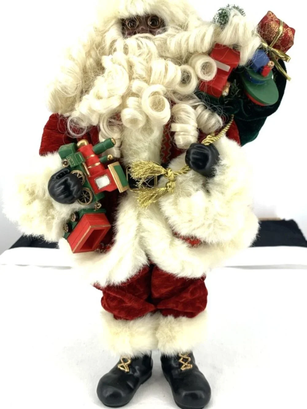 Black Santa Figurine Train 15
